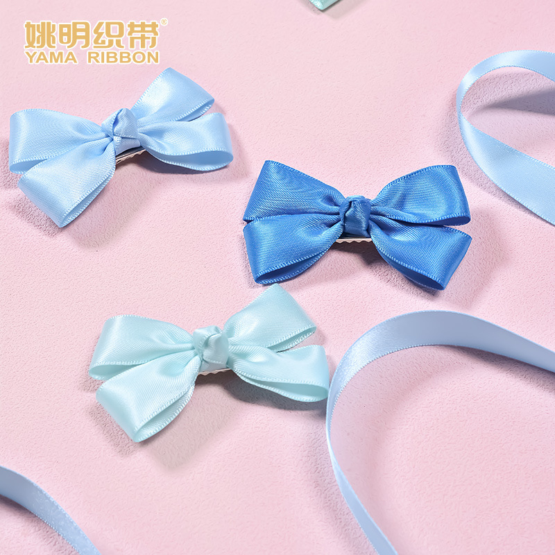 Yao Ming cinta de alta densidad brillante de una sola cara horquilla accesorio para el cabello decoración de embalaje de flores para pasteles cinta de soporte de 2cm