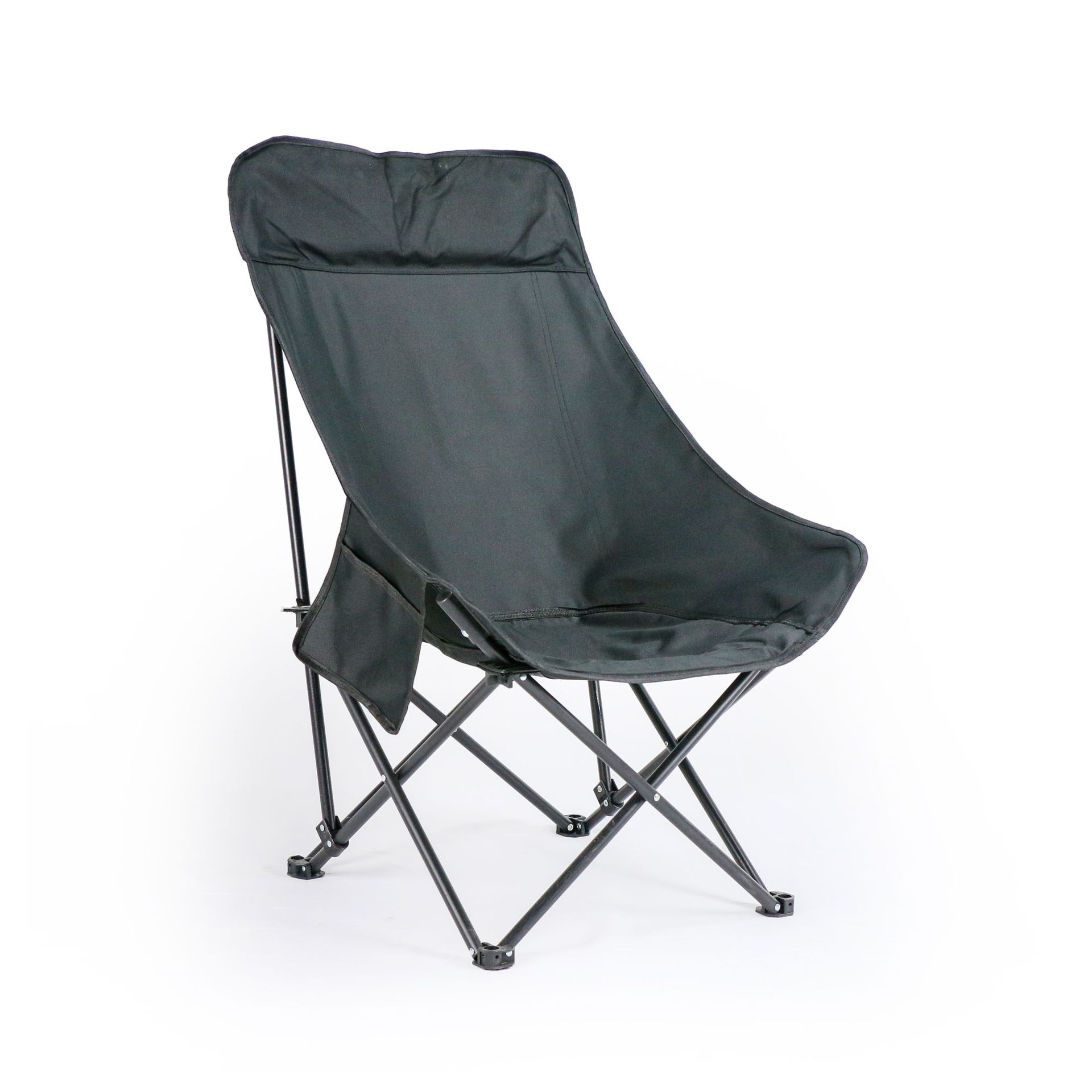 Silla reclinable de camping Ruidar para exteriores, silla plegable tipo luna con respaldo alto para tomar siesta, se puede usar para sentarse y reclinarse, silla tipo sofá.