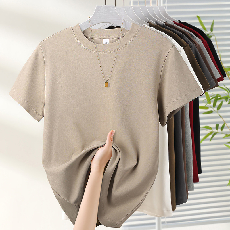 ホワイトショルダー半袖Tシャツレディース2025夏新作インナーレイヤリングシャツ小柄な人向けスリムショートトップ|undefined
