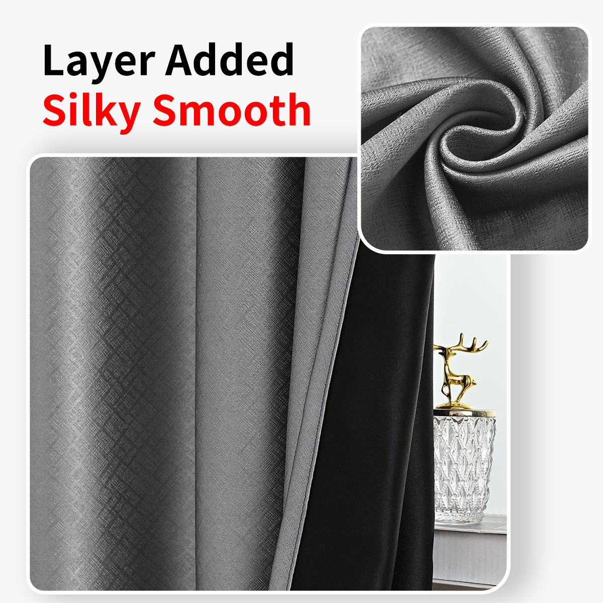 Cortinas Opacas Meike Duo Amazon Praga para Sala de Estar, Protección Solar y Aislamiento Térmico, Disponibles en TEMU para Dropshipping