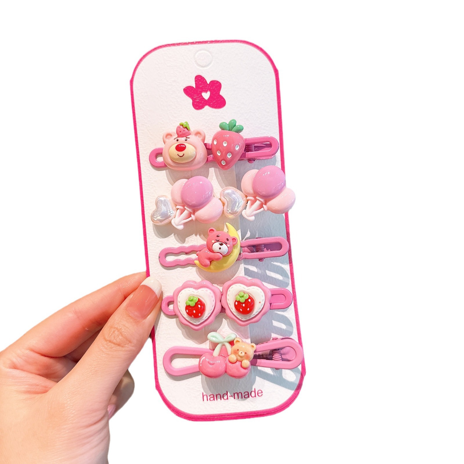 Horquilla de acrílico para niños, clip de pico de pato Sanrio para bebé femenino, accesorios para el cabello de alta calidad para niñas, clip lateral para niñas