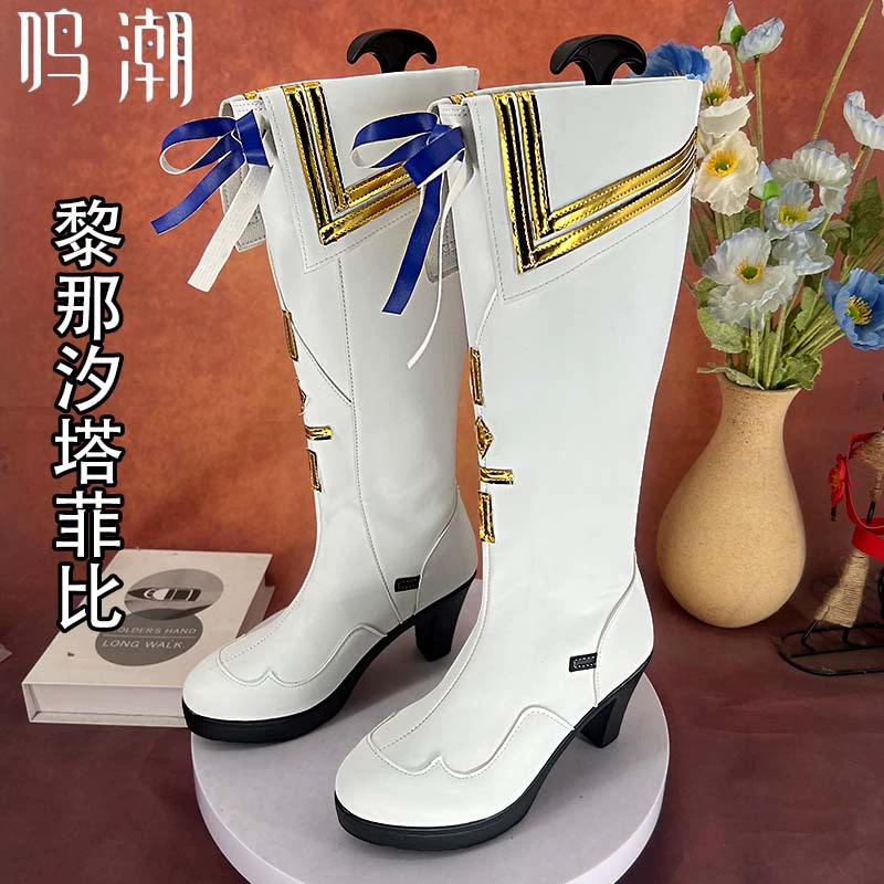 Туфли Mingchao Lina Xita Feibi с изображениями аниме, игровые туфли на супервысоком каблуке и удобные туфли на каблуке.