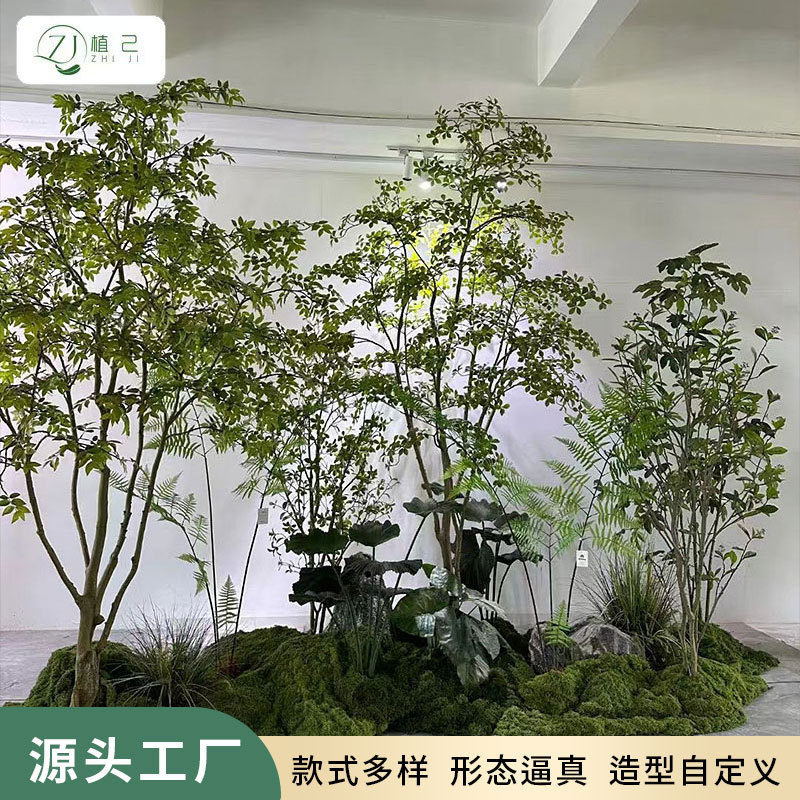 シミュレーション緑植物トップ 10 の功績島春の花クチナシの木植物造園ホーム屋内窓装飾木の装飾品|undefined