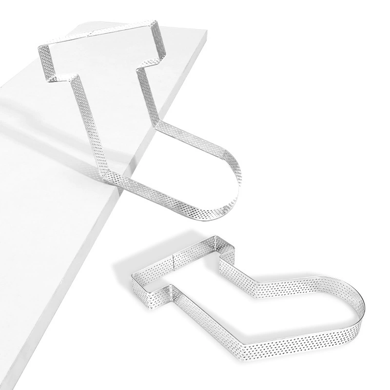 Форма для мусса, кекса, французского сыра, тарта из нержавеющей стали 430, рождественская форма для носков, кольцо для торта, вырубной башенный корпус