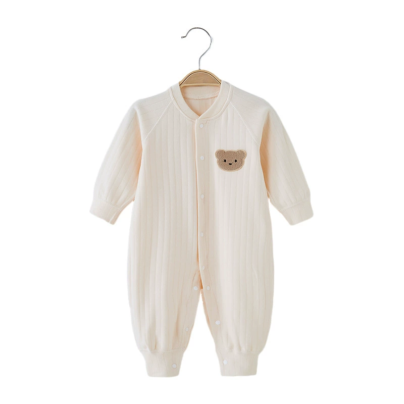 Children's autumn velvet cotton keep warm demi-season bodysuit, thermal underwear for new born, overall for early age
