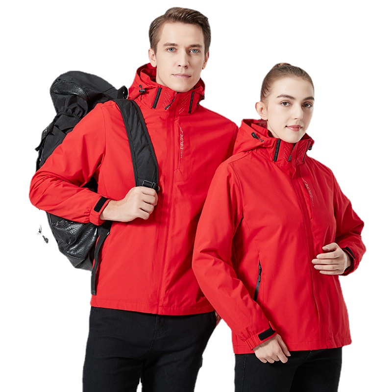 Invierno pareja 3 - en - 1 desmontable de terciopelo surfsuit suelto engrosado terciopelo al aire libre montaña dos piezas conjunto