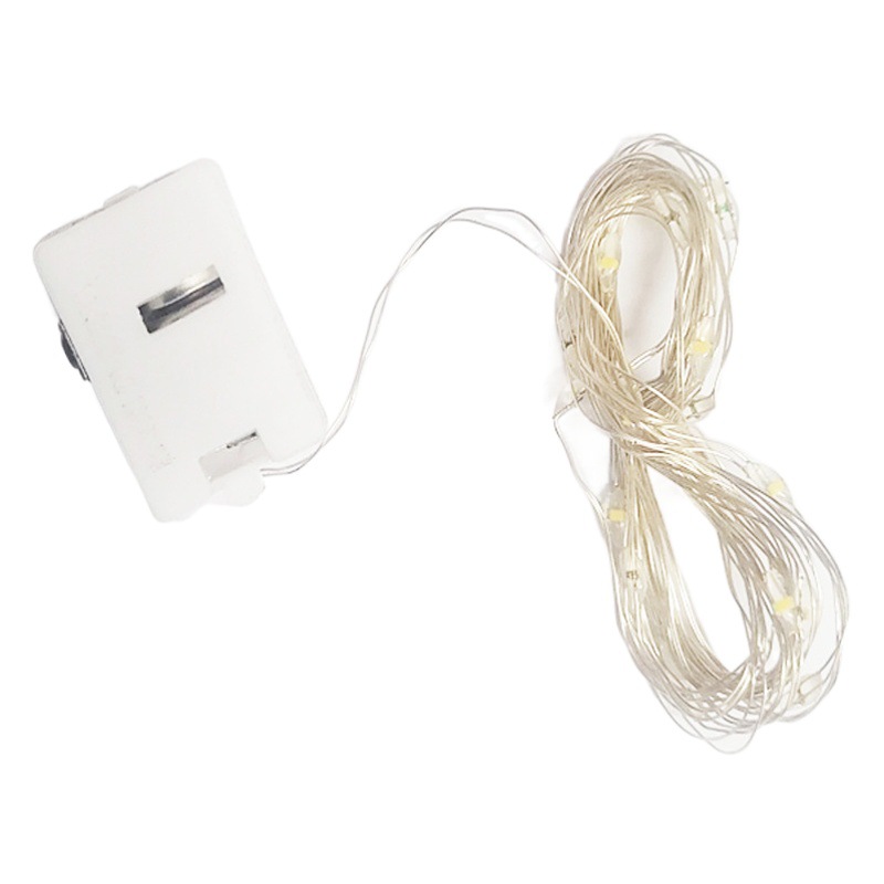 Fábrica de línea de luz LED pequeña caja blanca Cadena de luz pastel ramo caja de regalo luz decorativa Cadena de alambre de cobre luz de color de diseño de vacaciones