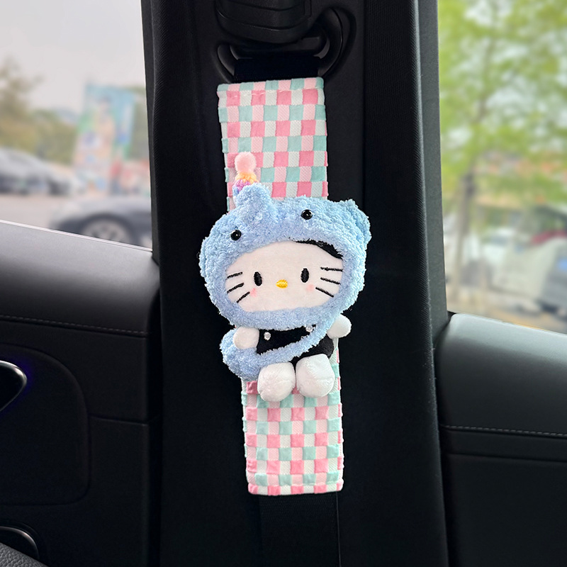 Funda Protectora de Hombro para Cinturón de Seguridad de Peluche para Auto image 11