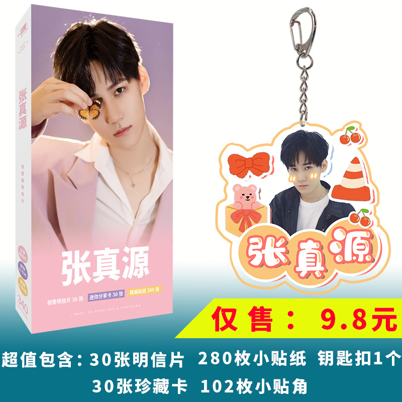 Postcard, keychain