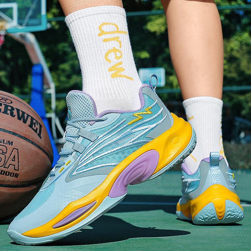 Tenis de Básquetbol de Malla de Corte Bajo de KPU y Caucho Antideslizantes