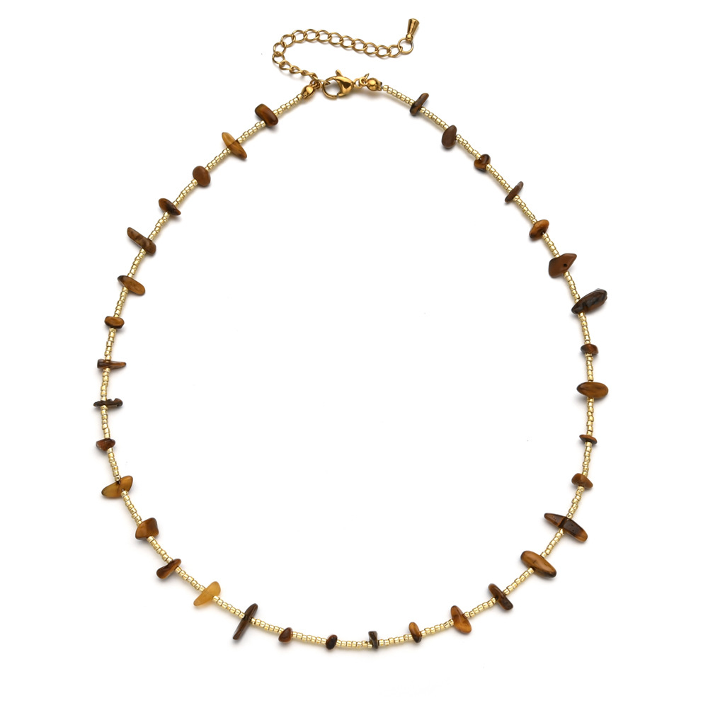 23g Weight Stone Copper Geometric Necklace