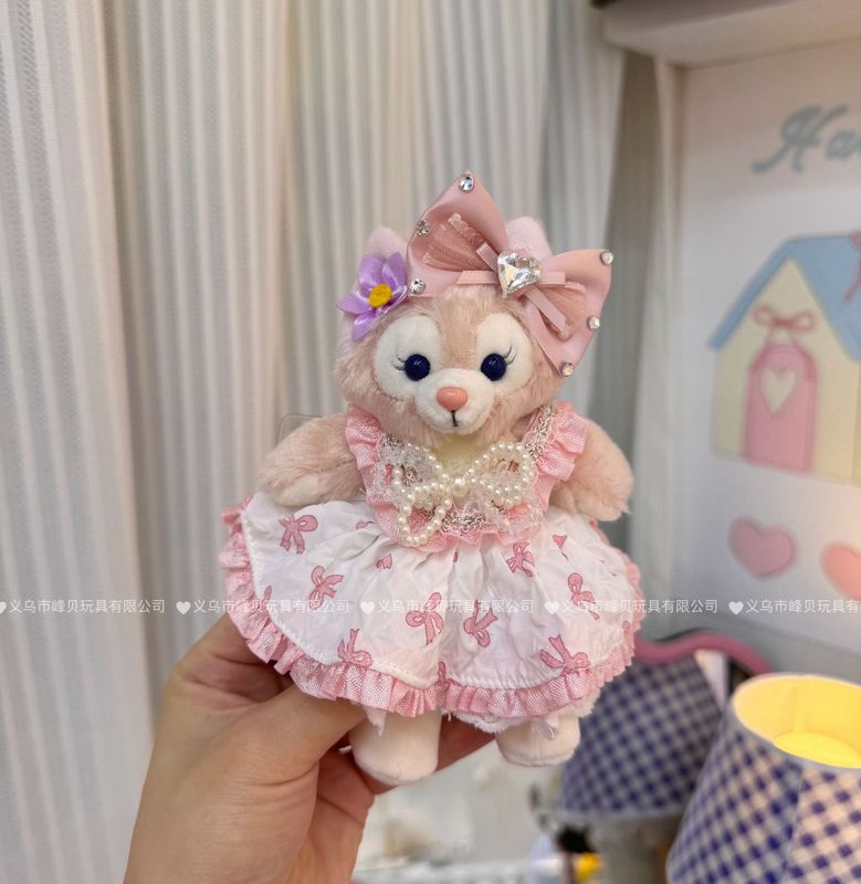 玲娜貝児の青い真珠のお姫様のスカートはぬいぐるみのかばんをつけてキーホルダーのメーカーを包んで直接販売します。|undefined