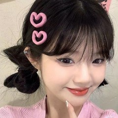 かわいい甘美減齢ピンクの愛のヘアピン女性夏シンプルな百合学生側の前髪の髪の飾り
