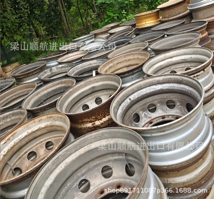Used Wheel Hubs, Iron Disassembled Rims, Full-Size Trailers and Cars, Wholesale 80-90% Used Rims