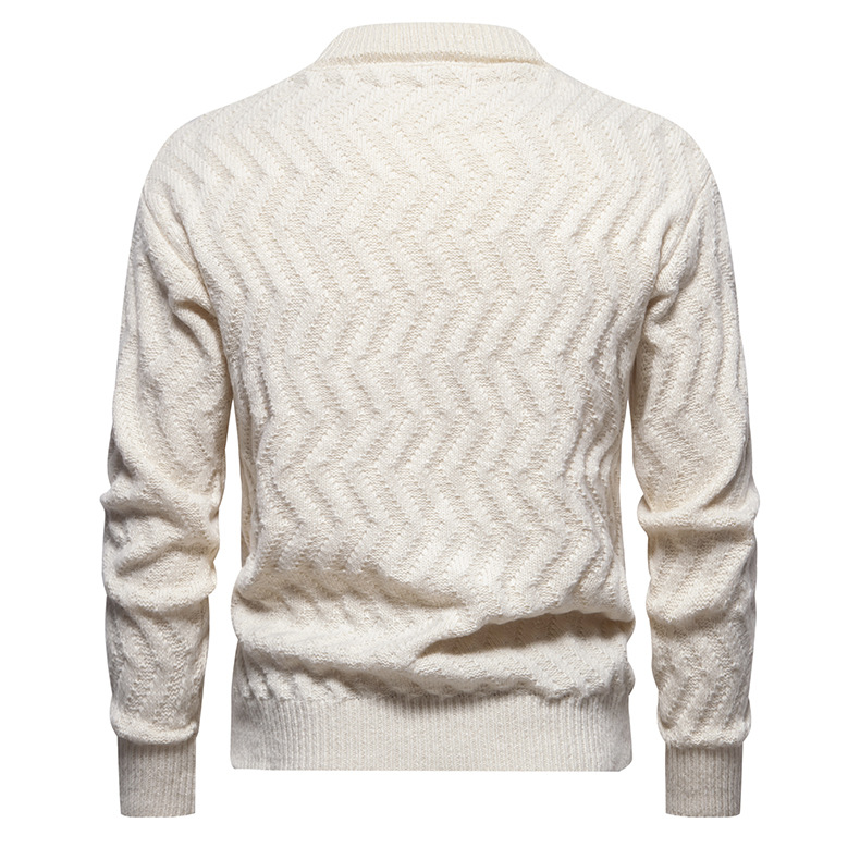 Women's Sweater Twisted Flower Round Neck Solid Colour Pullover_voghion.com