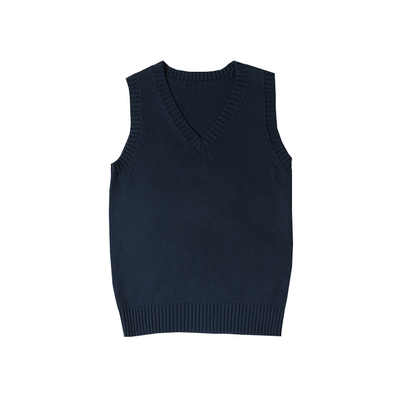 jk ベスト セーター レディース 無地 ベーシック JK トップス 制服 プルオーバー セーター 春夏 クラス制服 レイヤード|undefined