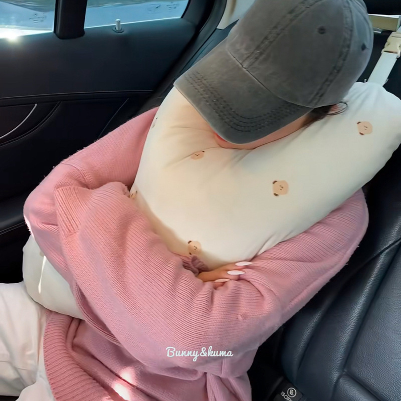 車用枕、長距離自動運転首保護、かわいい漫画の女の子、後部座席の車の睡眠、子供用保護卸売|undefined