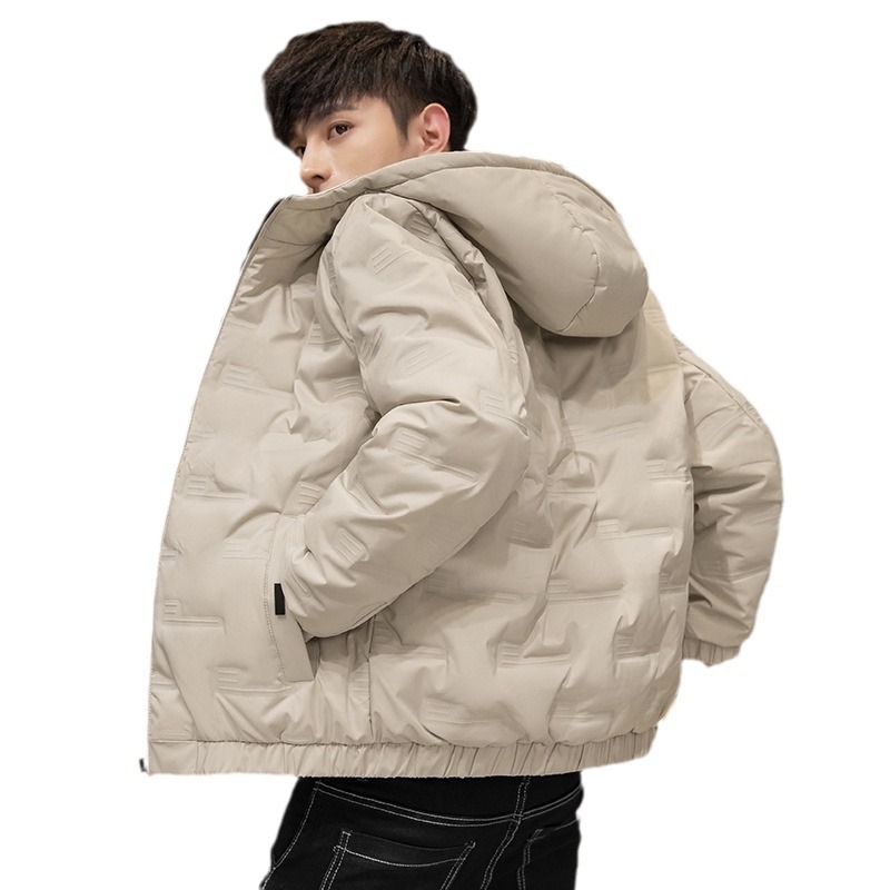 帽子付きダウンジャケットの男性のショートタイプの軽薄タイプ2023年の新型冬のファッションブランドのファッションが格好いいです。