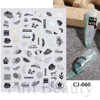 Nail stickers, summer marine adhesive fake nails for nails, suitable for import, new collection, 3D