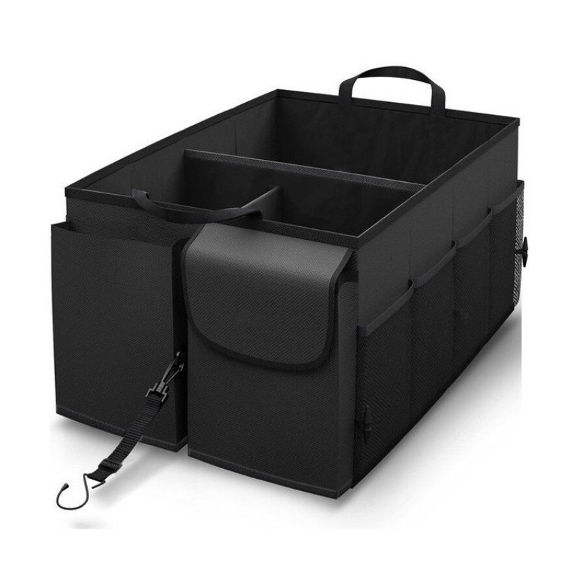 Caja de almacenamiento del maletero del automóvil Caja de almacenamiento multifuncional montada en el automóvil Caja de ordenamiento Caja de almacenamiento plegable para artículos interiores del automóvil