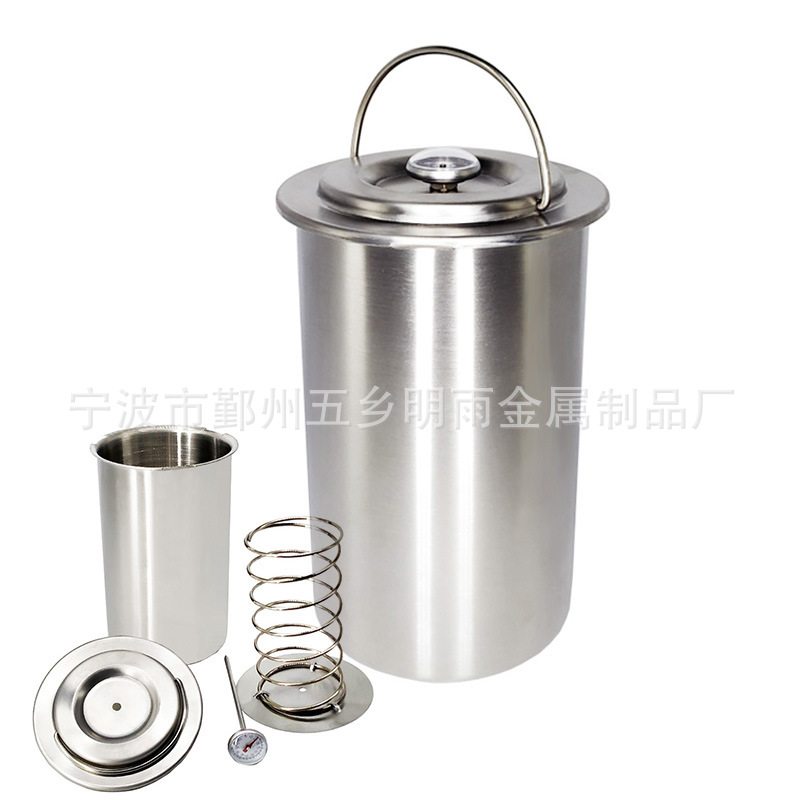 Acero inoxidable carne hirviendo barril con monitor de temperatura carne vapor barril