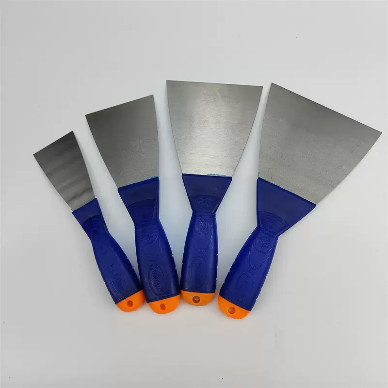 金涛塑料柄油灰刀腻子刀批刀塑料柄铲刀镜面灰实力蓝柄抹子灰刀锰