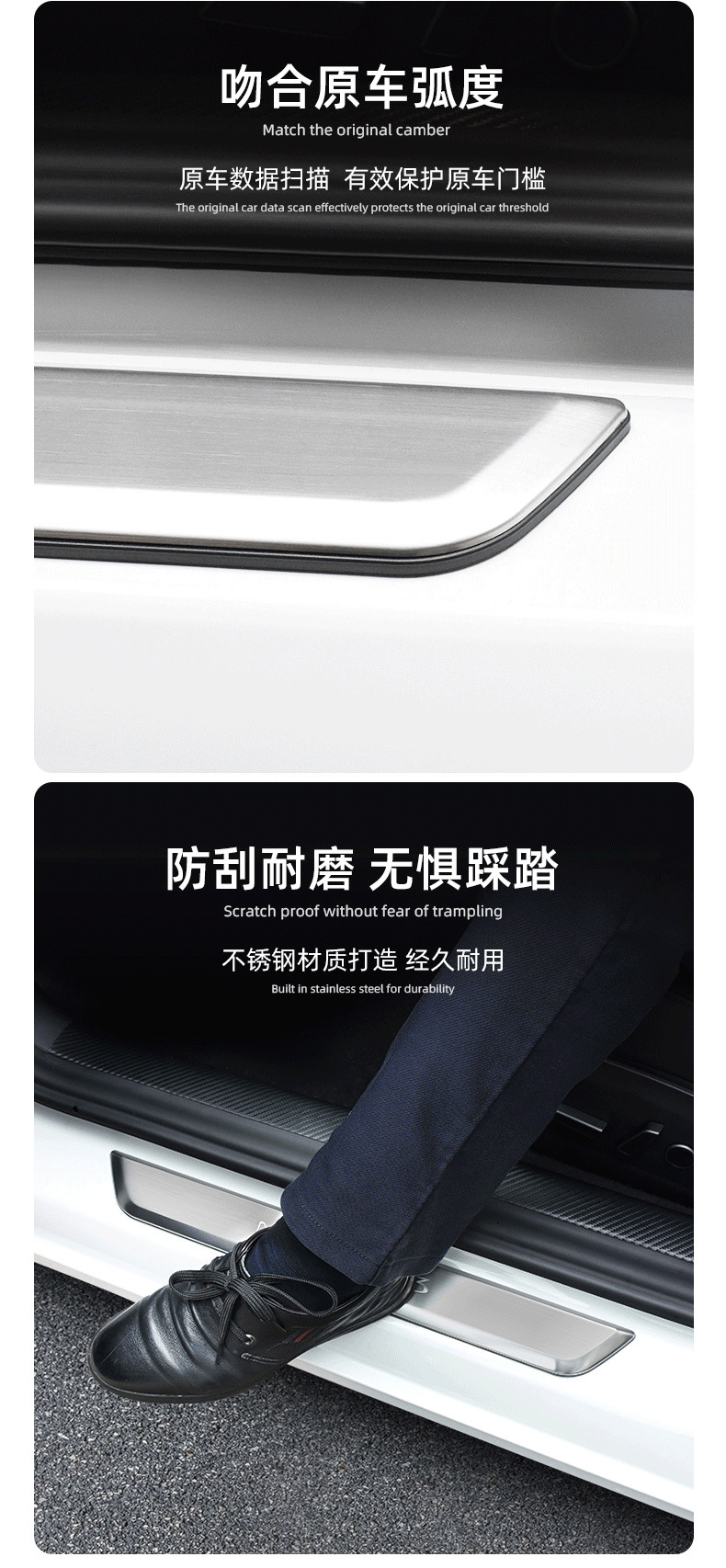 Suitable for Tesla Model 3/Y New Y Luminous Threshold Strip Magnetic Induction Led Light-Up Welcome Pedal Modification