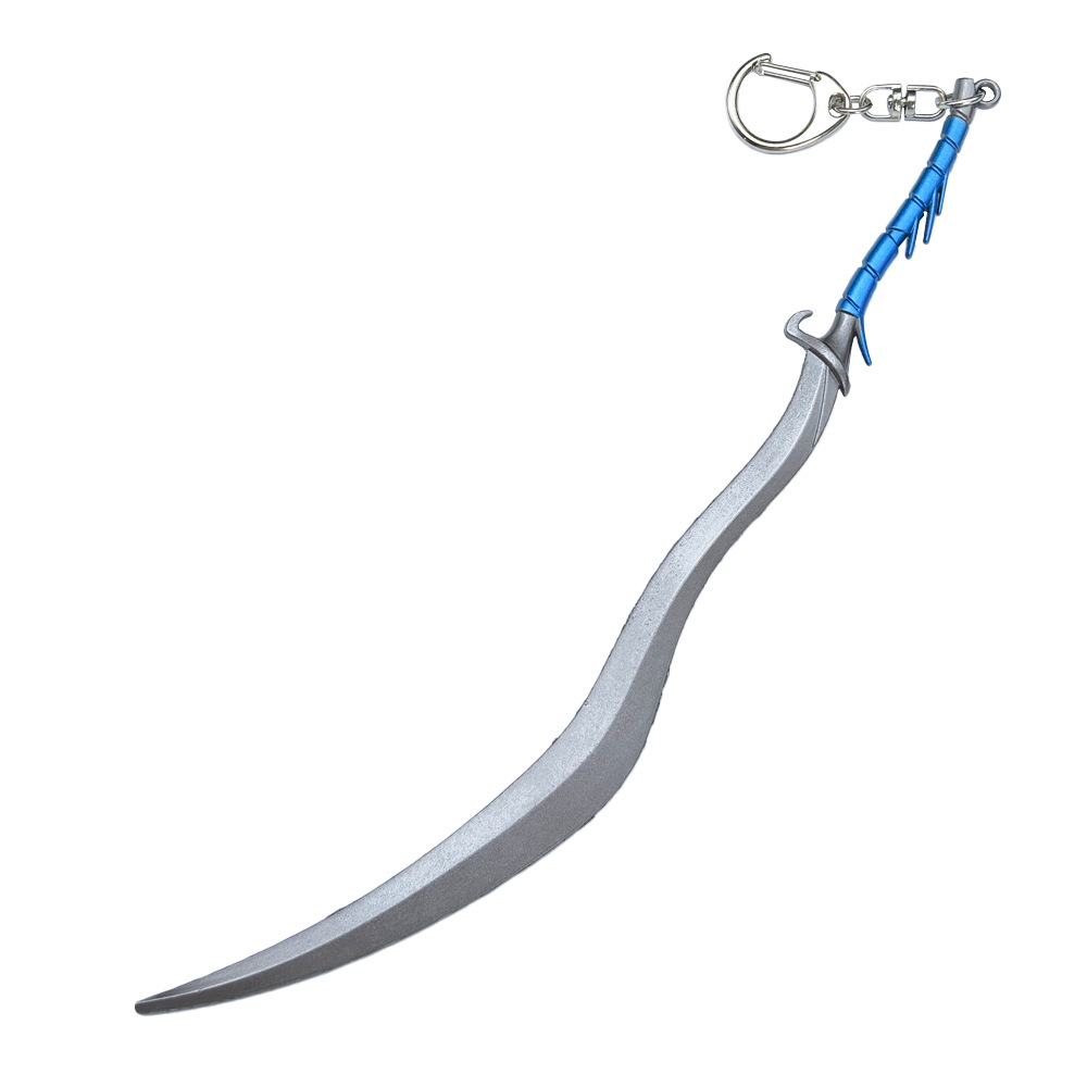 엘든 주변 미니 무기 22CM 사냥개 엄니 무기 모델 금속 열쇠 고리 공예 장식품