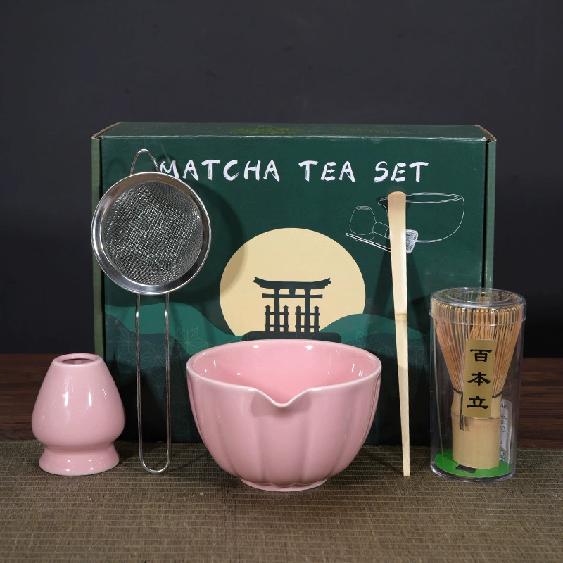 Японский матчa, керамическая чайная чашка, набор, подарочная коробка