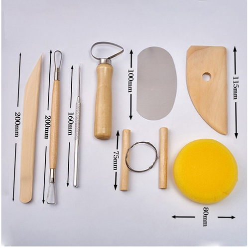 Clay sculpture eight-piece set children's handmade clay sculpture cutting tools ceramic sculpture knife art repair wooden ceramic knife