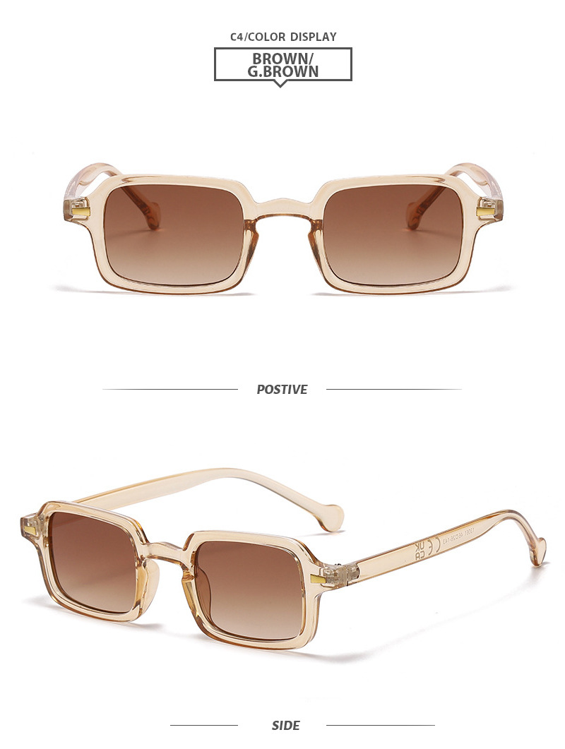 Ac, UV400 Protection Lens Material Square Glasses Style Travel, Street Occasion Elegant Basic Square Ac UV400 Protection Square Full Frame Women's Sunglasses