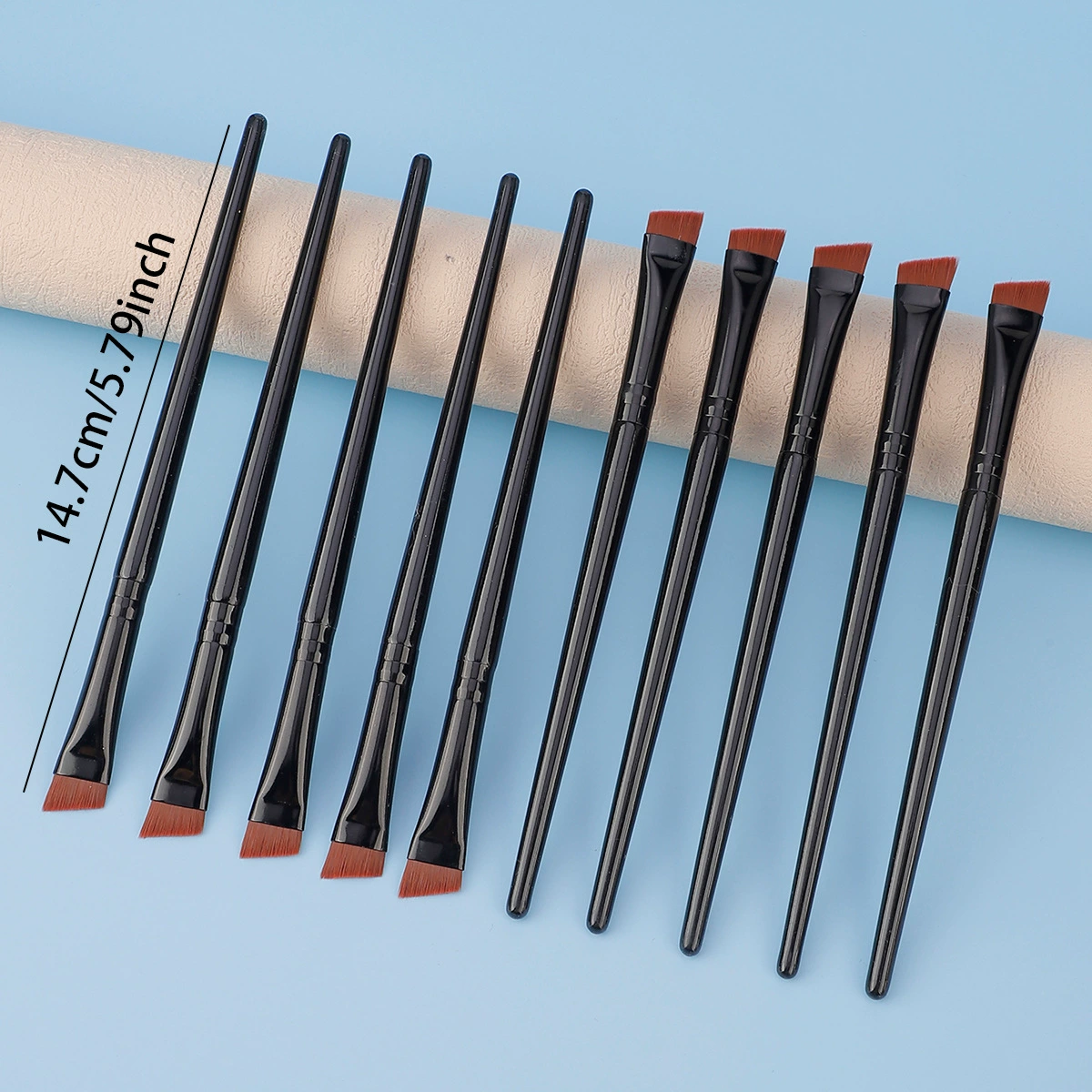 Источник оптовой продажи тонкой складной угол eyeliner кисть локоть кисти детали кисть серп, край лисы паола