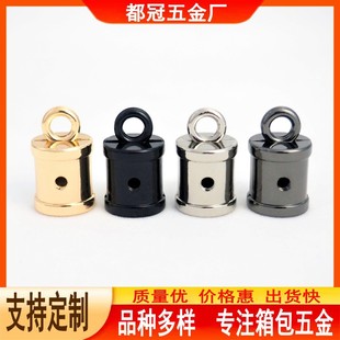 Luggage handbag clothing hardware accessories zinc alloy metal cylindrical weight tassel cap tassel buckle Bell Buckle
