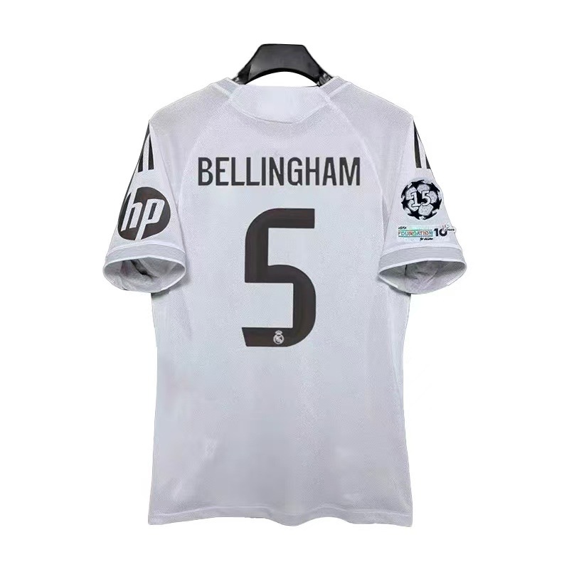 2526 Real Madrid Jersey No. 5 Bellingham No. 7 Ronaldo No. 9 Mbappe No. 10 Modric Football Jersey Top