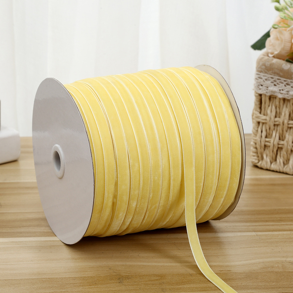 1cm cinturón de terciopelo colorido DIY hecho a mano arco accesorios para el cabello flocado cinturón ropa interior decoración accesorios cinturón de terciopelo