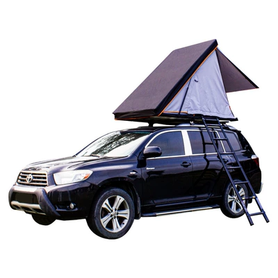 Soft-Top Roof Tent, Fully Automatic, Aluminum Alloy, for Cars, Sedans, Suvs, and Off-Road Vehicles (Avtomobil dam çadırları) - black-gray-without-ladder-2-3-people