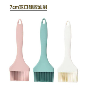 7cm wide mouth silicone oil brush high temperature resistant baking brush food grade pancake brush outdoor large portable barbecue brush