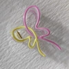Oil dripping gradient butterfly pink yellow [10.2cm]