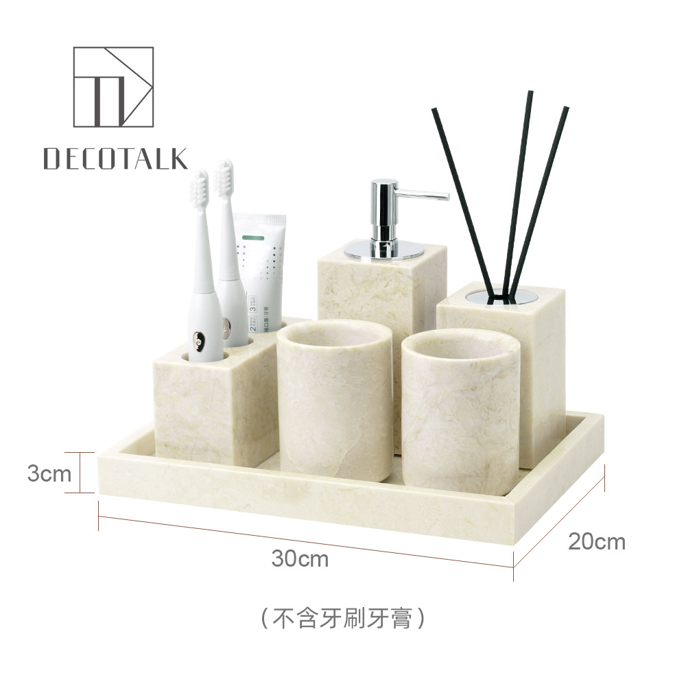 Juego de 6 piezas C en bandeja grande