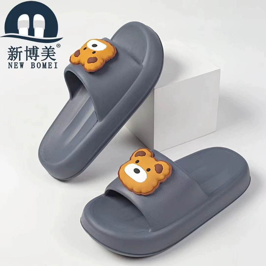 Новый Bomei 1513 2 Мужские тапочки резиновые эластичные толстые подошвы удобные тапочки для дома мягкие домашние тапочки