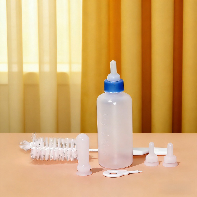 Botellas de mascotas de silicona tetas suaves para gatos y perros botellas de leche transfronterizas para mascotas alimentan botellas de leche para gatos