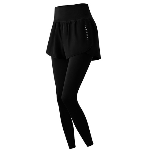 Summer thin sports pants, two-piece with back pockets, women's running tight pants, fitness long pants, professional yoga pants for female influencers