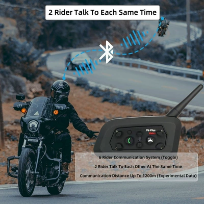 V6 Helmet Bluetooth Intercom: Motorcycle Helmet Headset