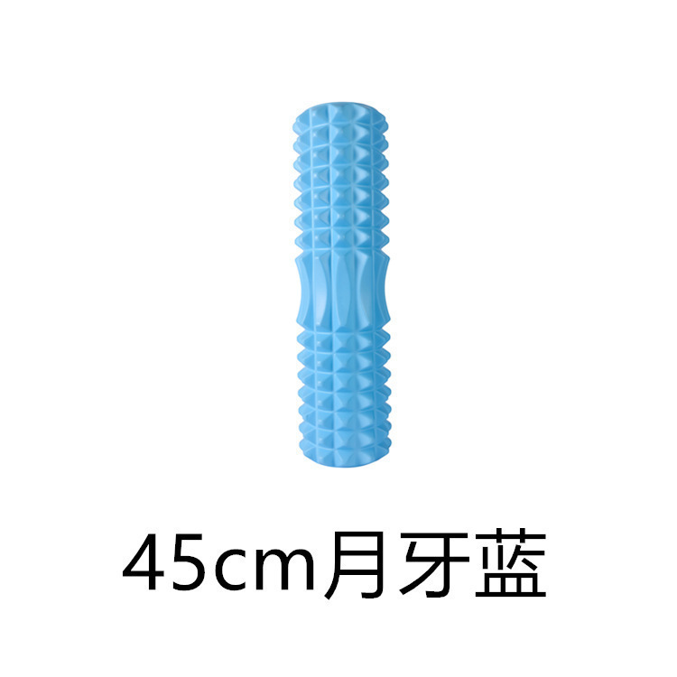 泡沫轴实心狼牙棒月牙款瑜伽柱专业瘦腿神器滚轴肌肉放松健身器材|undefined