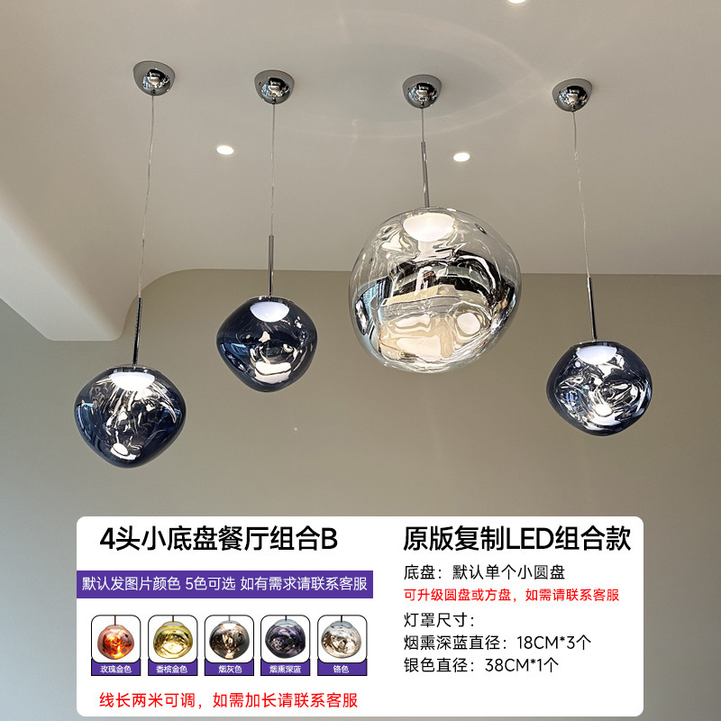 デザイナー溶岩シャンデリア大別荘loft複式選択階段間長シャンデリア客間バーシンプルレストラン|undefined