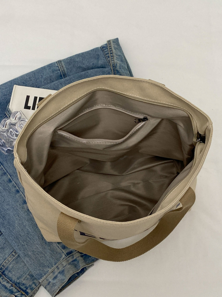 Casual lienzo clase de viaje bolsa de mujer gran capacidad 2025 nuevo verano versátil bolsa de hombro popular este año image 6