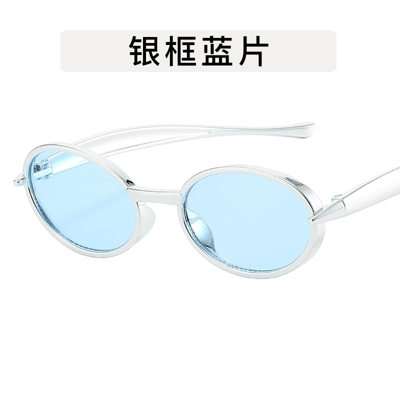 Silver frame blue tablet