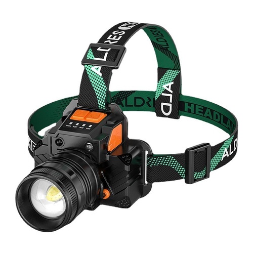Strong light, super bright, waterproof, rechargeable, long battery life, outdoor head-mounted fishing night fishing zoom sensor headlight wholesale