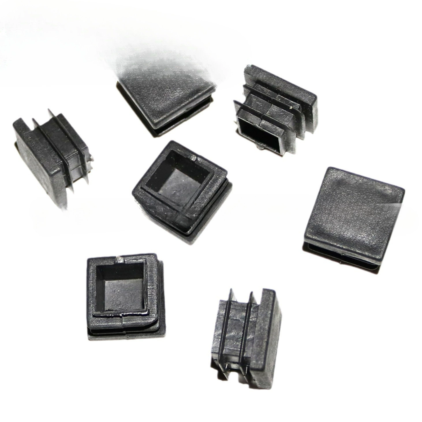 22X22方塑料管塞 22mm方形塑料脚塞 塑料方管堵头 塑料管堵 博X20