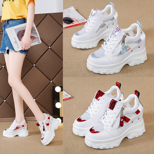 Platform Platform Sandals Women's Turtpak Hollow Women's 2023 Summer New Inner Height Increasing Torre Shoes Women's Internet Celebrity sneaker